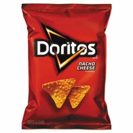 FRITO-LAY Doritos, Nacho Cheese Tortilla Chips, 1.75 Oz Bag, 64PK 44375